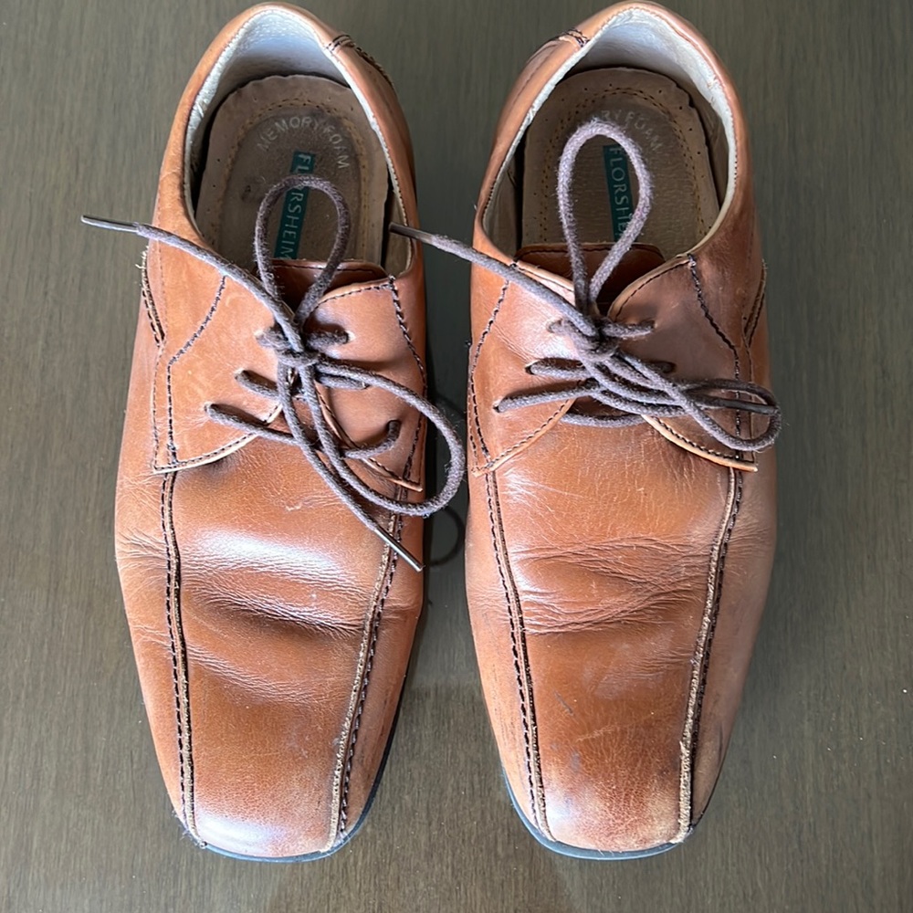 Kids light brown Florsheim boy’s shoes